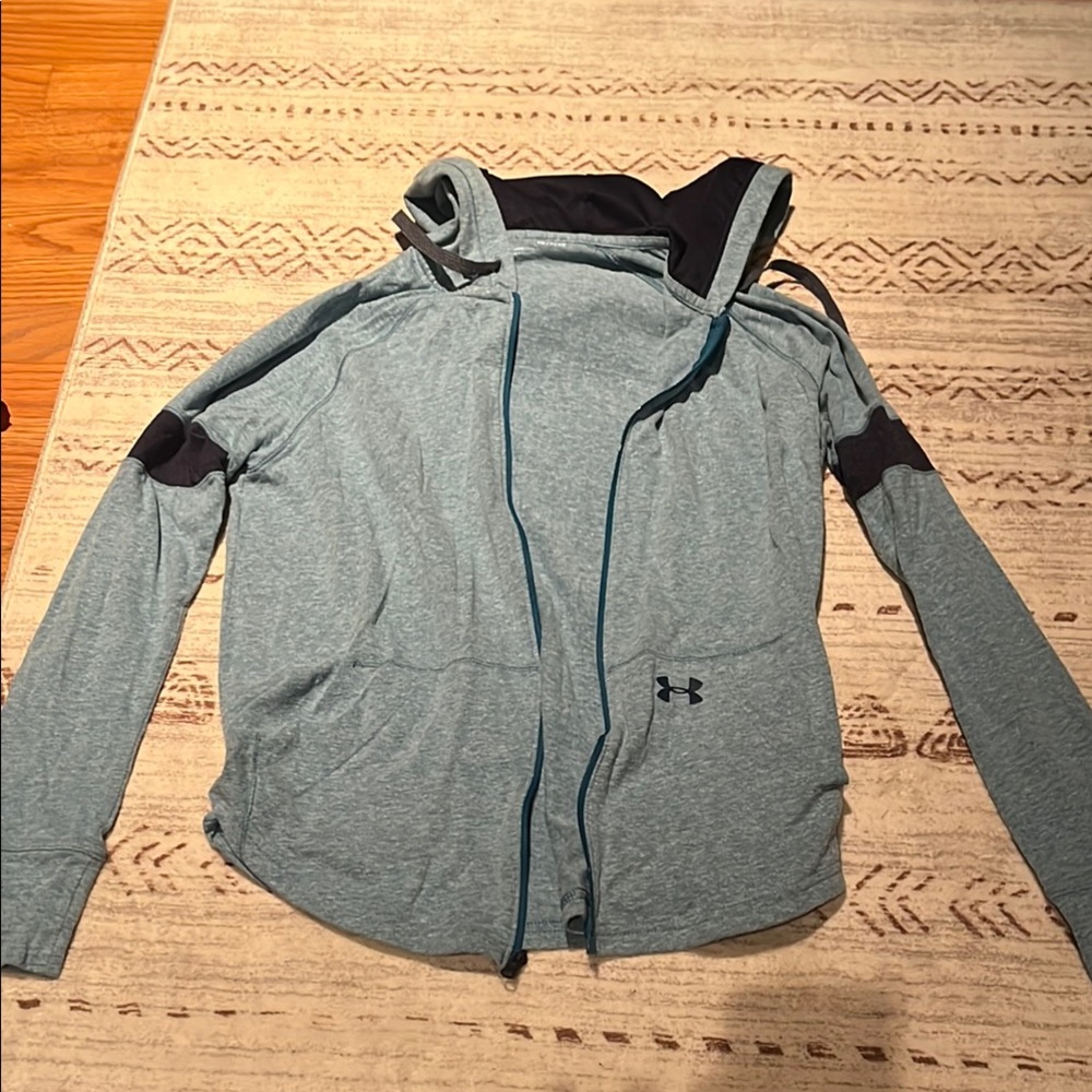 Under Armour Heathered Blue Full-Zip Jacket
